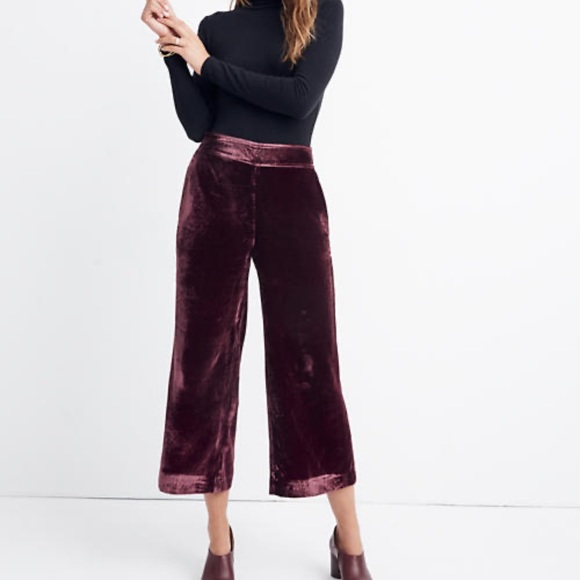 Madewell Pants - BrandNWOT, Madewell velvet Huston pull on pant L